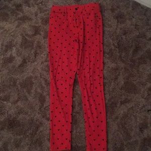 Mickey mouse print jeans